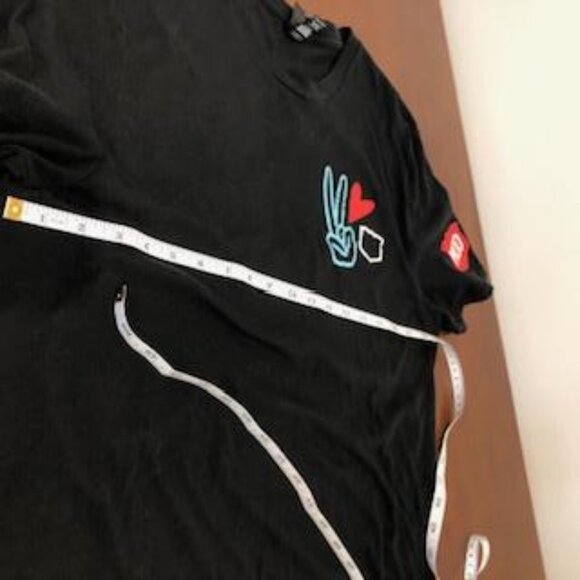 Mod Love Unisex Black T-Shirt Size M Pre-Owned. - Picture 11 of 14